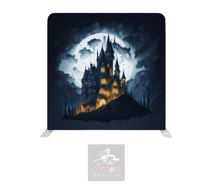 Haunted Castle Lycra Pillowcase Backdrop Cover
