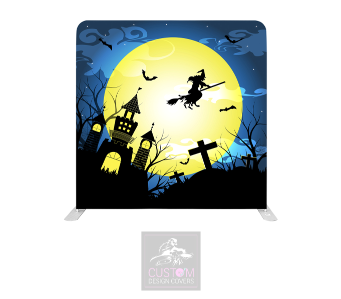 Flying Witch Lycra Pillowcase Backdrop Cover