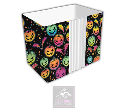 Halloween Pumpkin & Bats Photobooth Enclosure Cover 