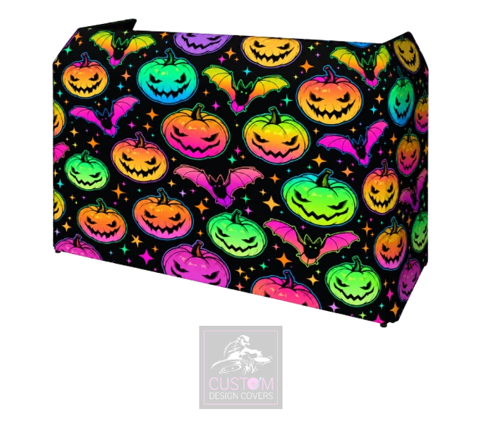 Halloween Pumpkin and Bats Lycra DJ Covers (PACKAGE BUNDLE)