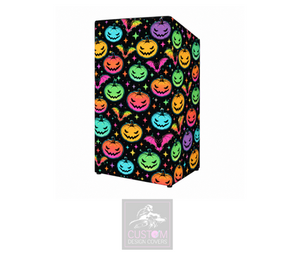 Halloween Pumpkin & Bats UV Lycra DJ Booth Cover