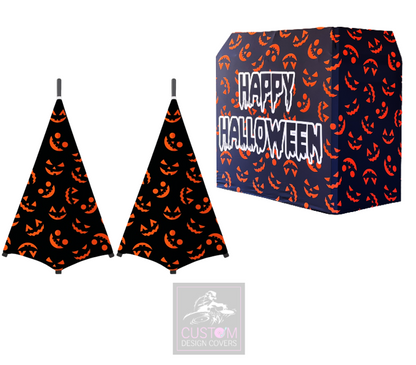 Pumpkin Happy Halloween Lycra DJ Covers (PACKAGE BUNDLE) 