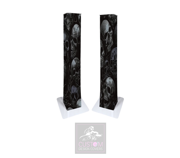 Happy Halloween Skulls Lycra DJ Booth Cover (PACKAGE BUNDLE)