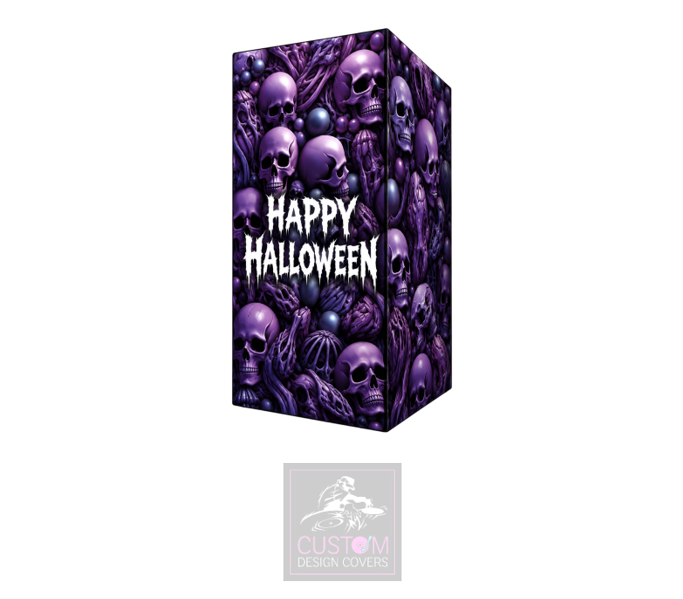 Happy Halloween Skulls Lycra DJ Booth Cover