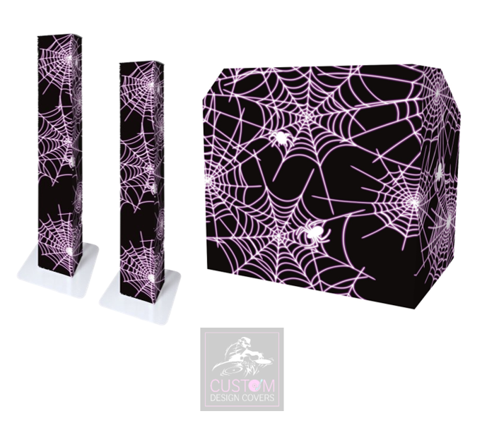 Halloween UV Effect Spider Web Lycra DJ Covers (PACKAGE BUNDLE) - MKII