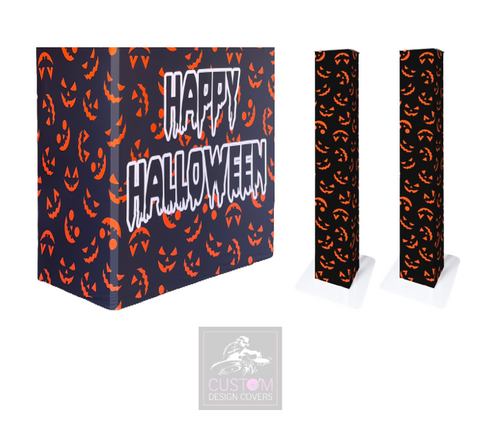 Pumpkin Happy Halloween Lycra DJ Covers (PACKAGE BUNDLE) - ADJ PRO