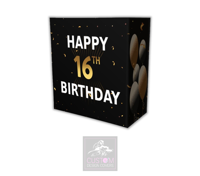 Happy 16th Birthday Lycra DJ Booth Cover 