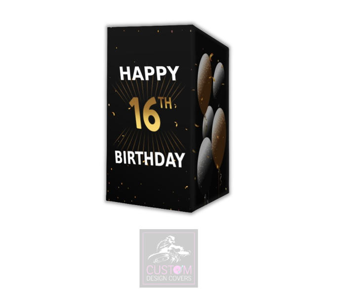 Happy 16th Birthday Lycra DJ Booth Cover 