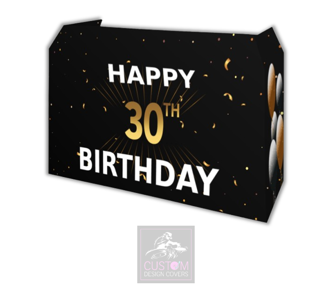 Happy 30th Birthday Lycra DJ Booth Cover 