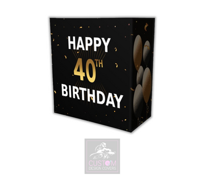 Happy 40th Birthday Lycra DJ Booth Cover 
