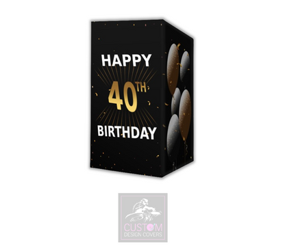 Happy 40th Birthday Lycra DJ Booth Cover 