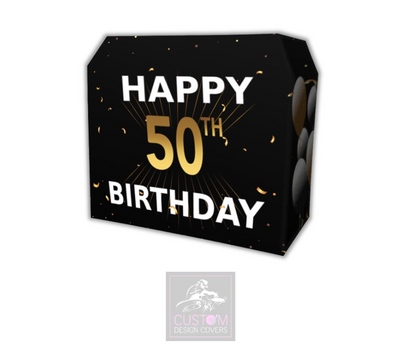 Happy 50th Birthday Lycra DJ Booth Cover 