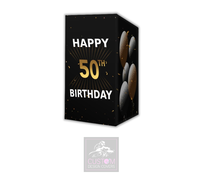 Happy 50th Birthday Lycra DJ Booth Cover 