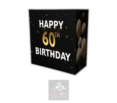 Happy 60th Birthday Lycra DJ Booth Cover 