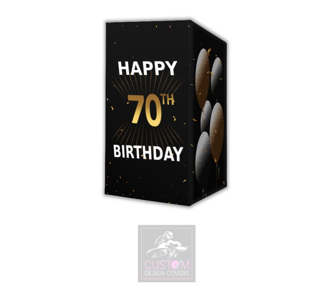 Happy 70th Birthday Lycra DJ Booth Cover 