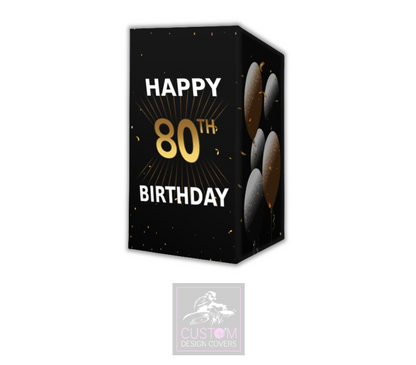 Happy 80th Birthday Lycra DJ Booth Cover 
