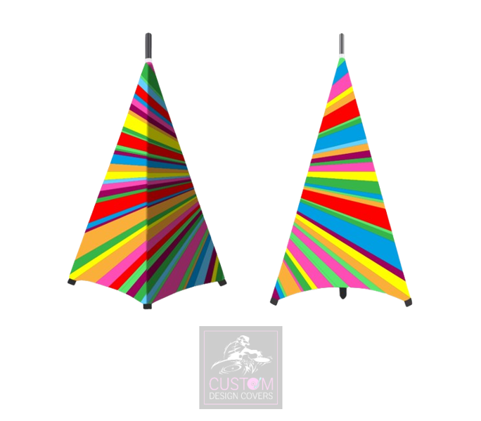 Happy Birthday Starburst Lycra DJ Booth Cover (PACKAGE BUNDLE)