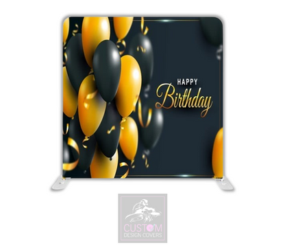 Happy Birthday Lycra Pillowcase Backdrop Cover