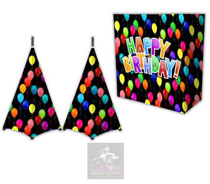 Happy Birthday Lycra DJ Booth Cover (PACKAGE BUNDLE) 