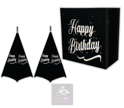 Happy Birthday Lycra DJ Booth Cover (PACKAGE BUNDLES) - TRUSS