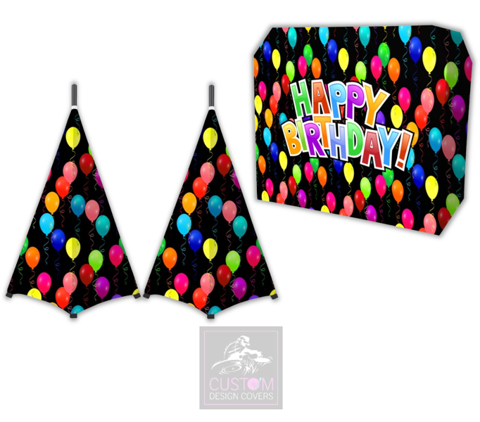 Happy Birthday Lycra DJ Booth Cover (PACKAGE BUNDLE) 