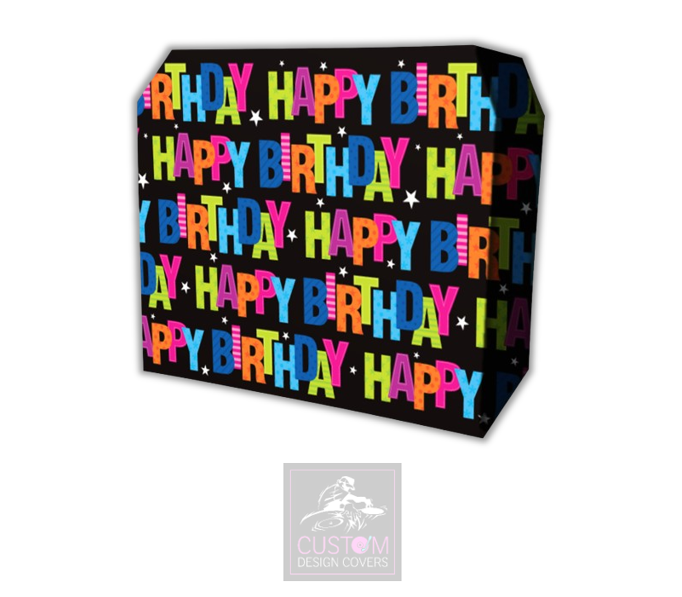 Happy Birthday Lycra DJ Booth Cover 