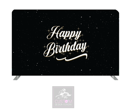 Happy Birthday Lycra Pillowcase Backdrop Cover (DOUBLE SIDED)