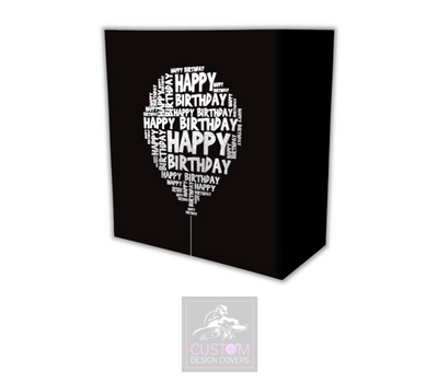 Happy Birthday Balloon Lycra DJ Booth Cover 