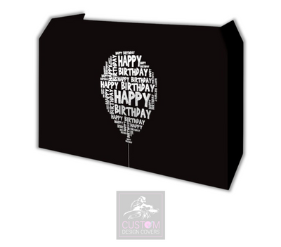 Happy Birthday Balloon Lycra DJ Booth Cover 