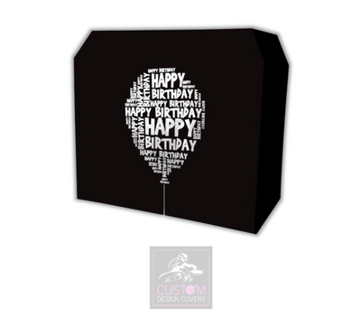 Happy Birthday Balloon Lycra DJ Booth Cover 