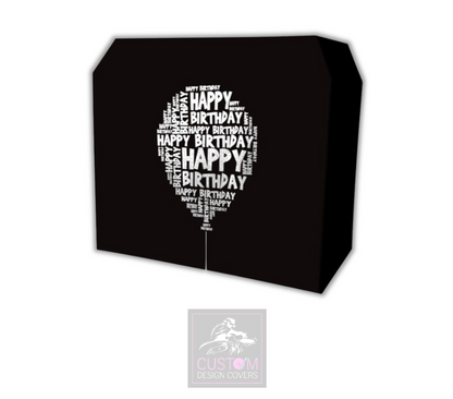 Happy Birthday Balloon Lycra DJ Booth Cover 