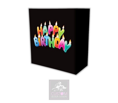 Happy Birthday Candles Lycra DJ Booth Cover