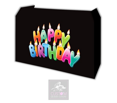 Happy Birthday Candles Lycra DJ Booth Cover