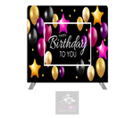 Happy Birthday Pillowcase Backdrop Cover