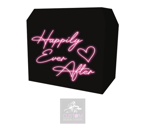 Neon Effect Happily Ever After Lycra DJ Booth Cover