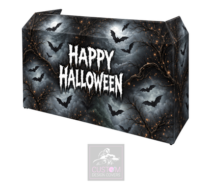 Happy Halloween Bats Lycra DJ Booth Cover