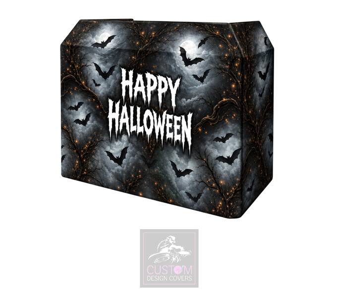 Happy Halloween Bats Lycra DJ Booth Cover