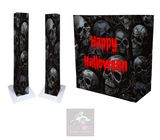 Happy Halloween Skulls Lycra DJ Booth Cover (PACKAGE BUNDLE) 