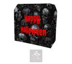 Happy Halloween Skulls Lycra DJ Booth Cover 