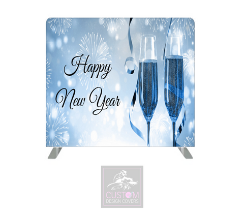 Happy New Year Pillowcase Backdrop Cover