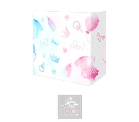 Gender Reveal Booth Cover Combi