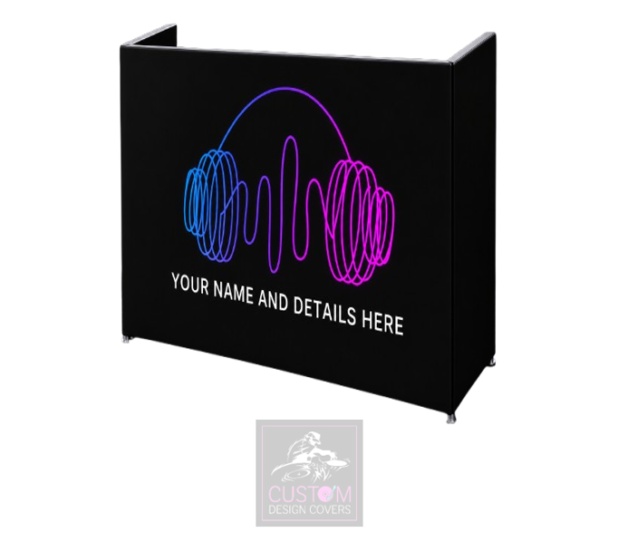 Headphones Custom Lycra DJ Booth Cover