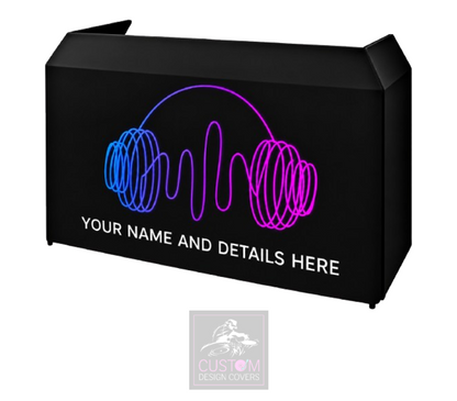 Headphones Custom Lycra DJ Booth Cover