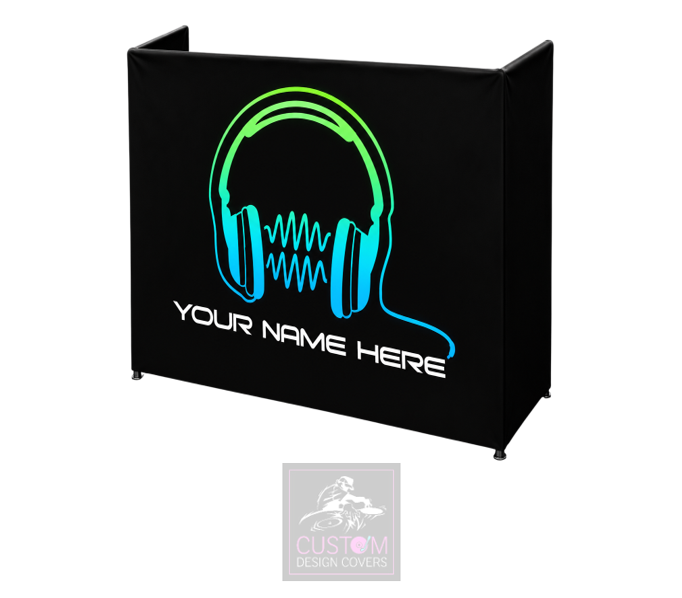 Headphones Custom Lycra DJ Booth Cover