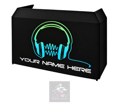 Headphones Custom Lycra DJ Booth Cover