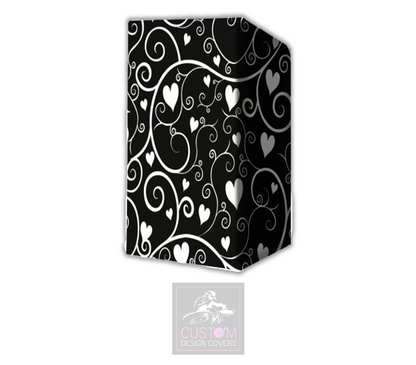 Wedding Hearts & Vines Lycra DJ Booth Cover