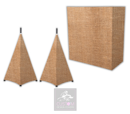 Hessian Effect Lycra DJ Booth Cover (PACKAGE BUNDLE) 