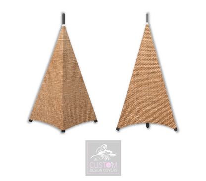 Hessian Effect Speaker Stand Lycra Covers 