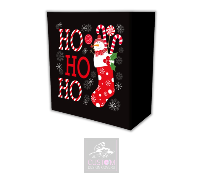 Christmas Ho Ho Ho Lycra DJ Booth Cover