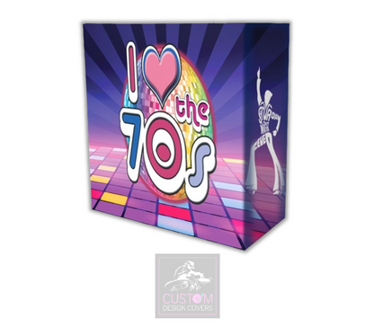 I Heart The 70's Lycra DJ Booth Cover